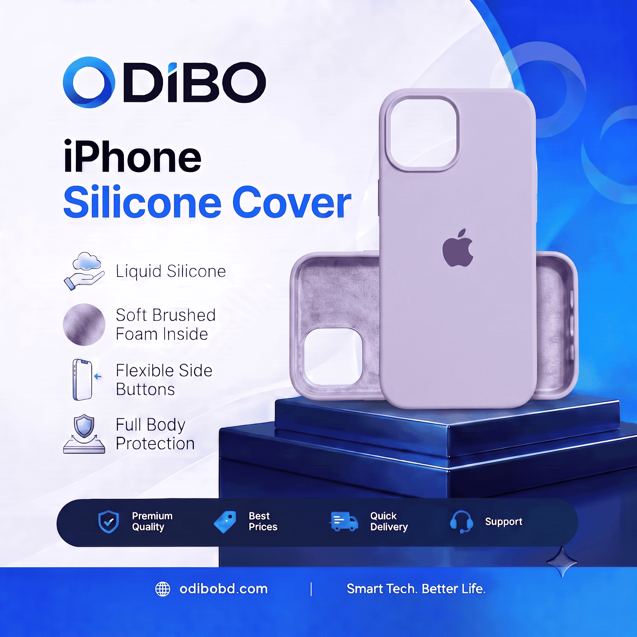 Lavender Silicone Case