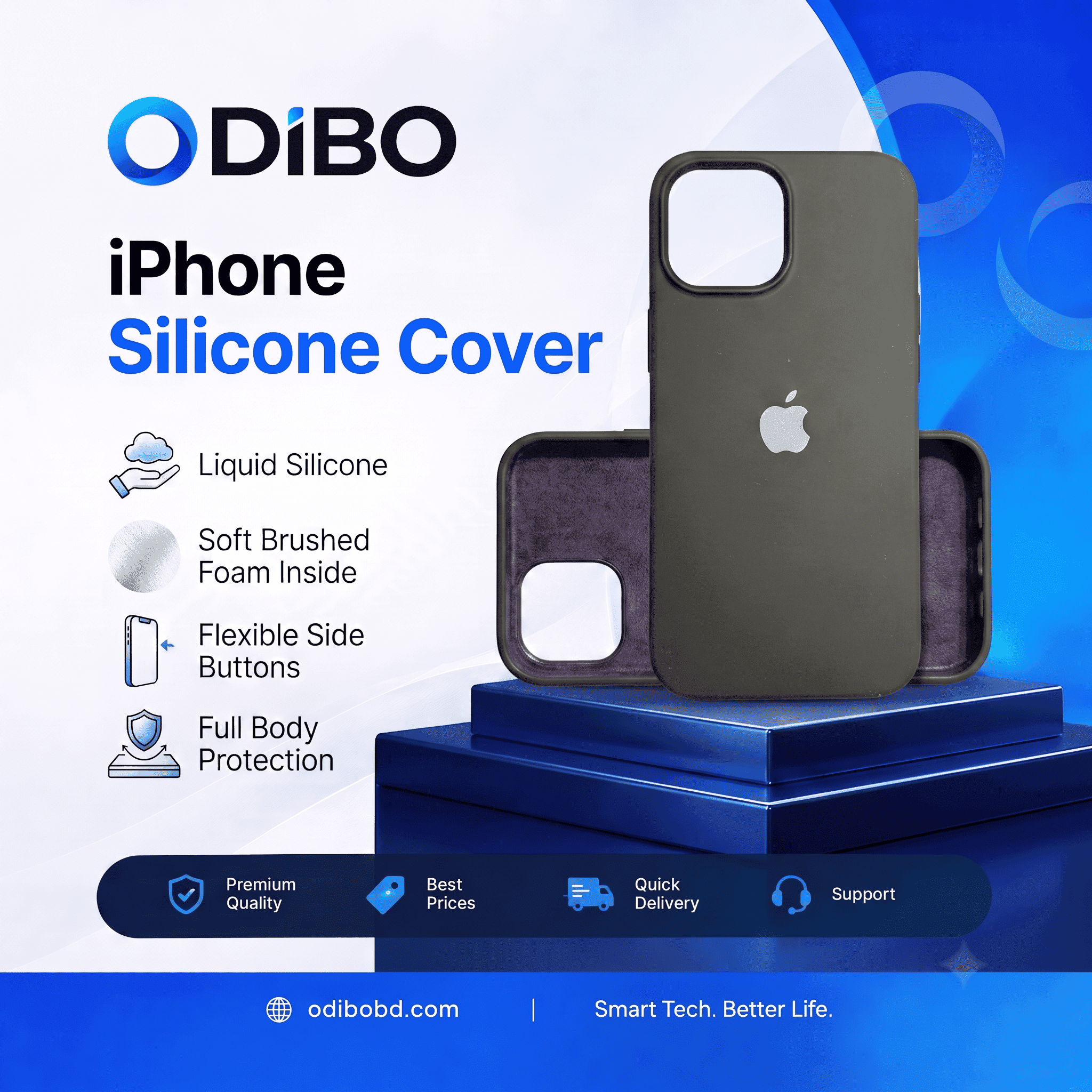 Black Silicone Case