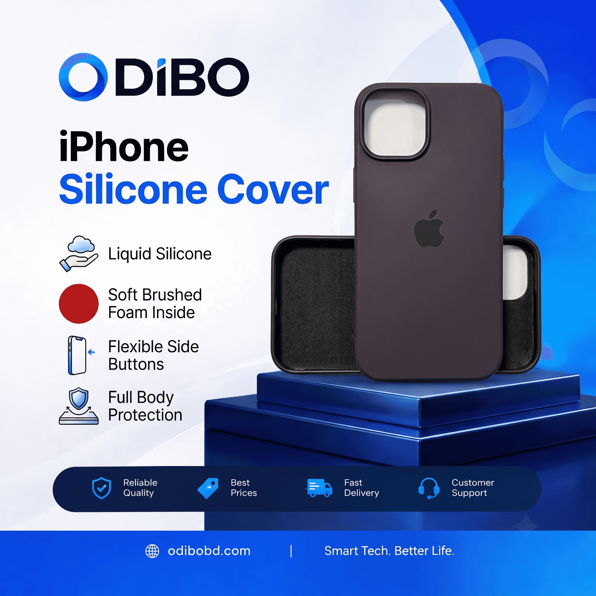 Dark Purple Silicone Case