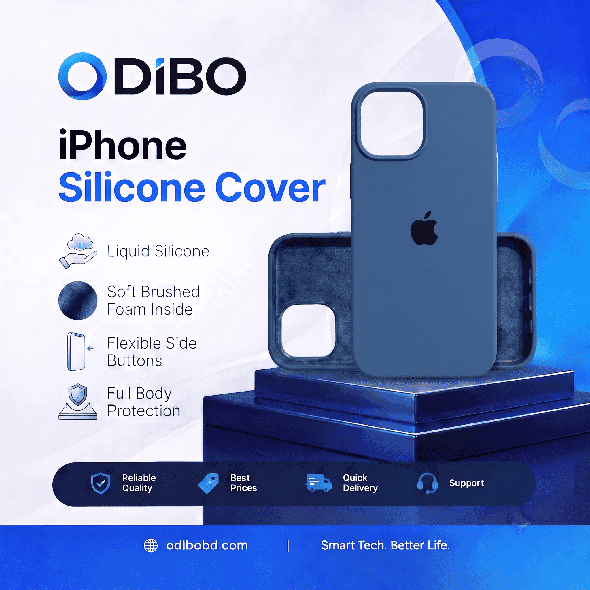 Navy Blue Silicone Case