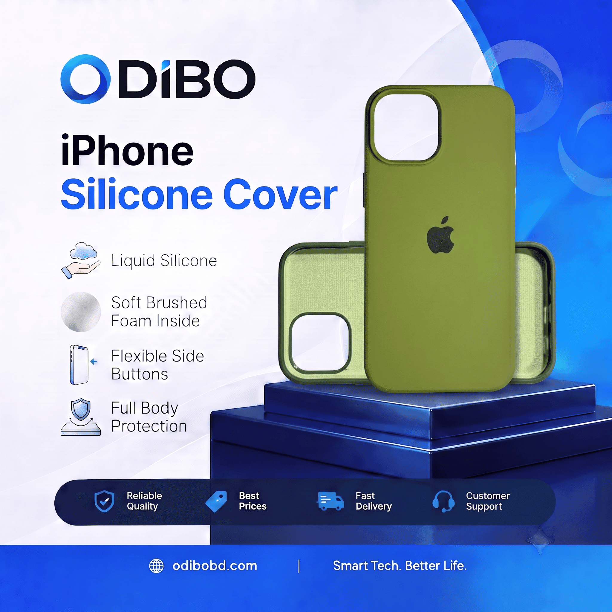 Olive Silicone Case