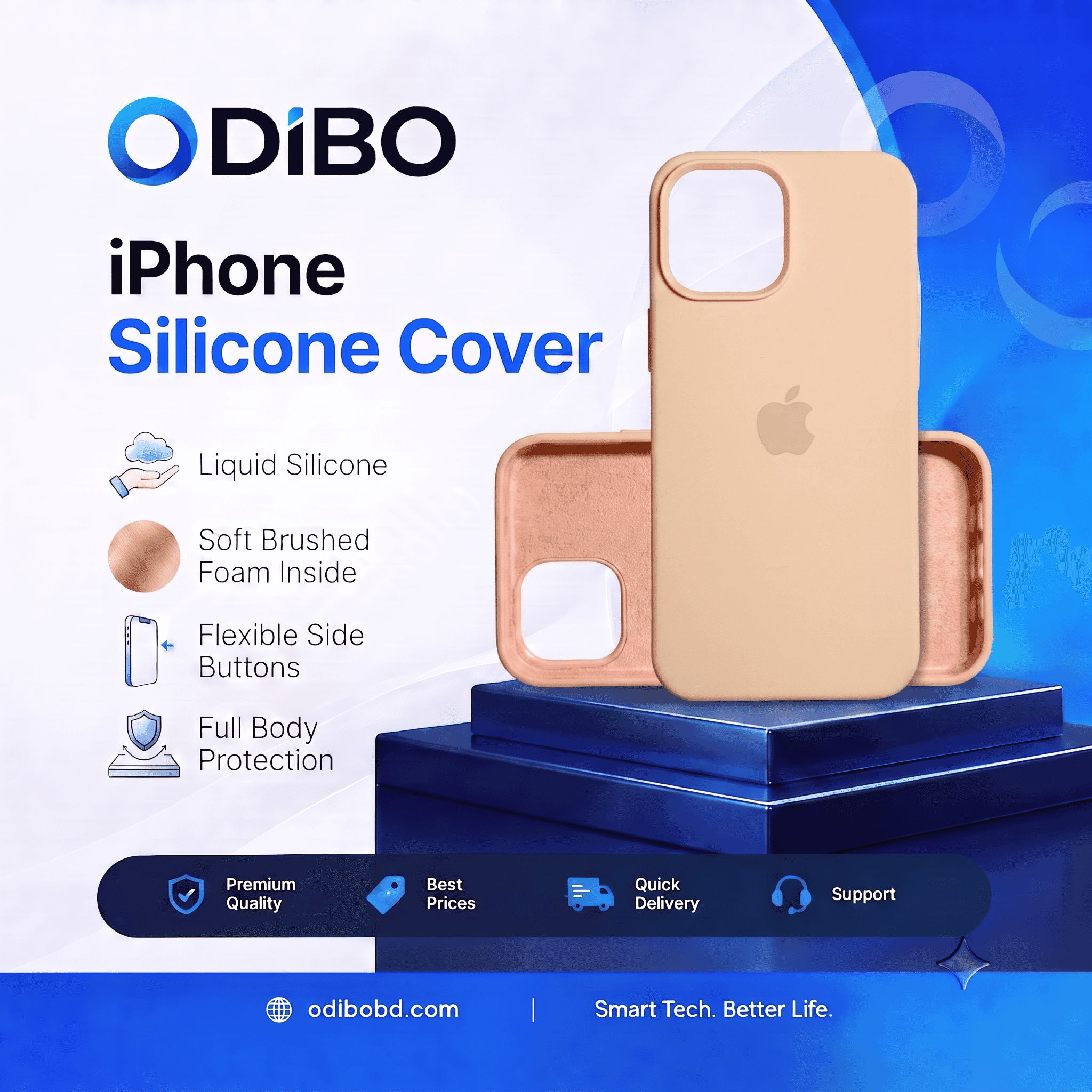 Sand Pink Silicone Case