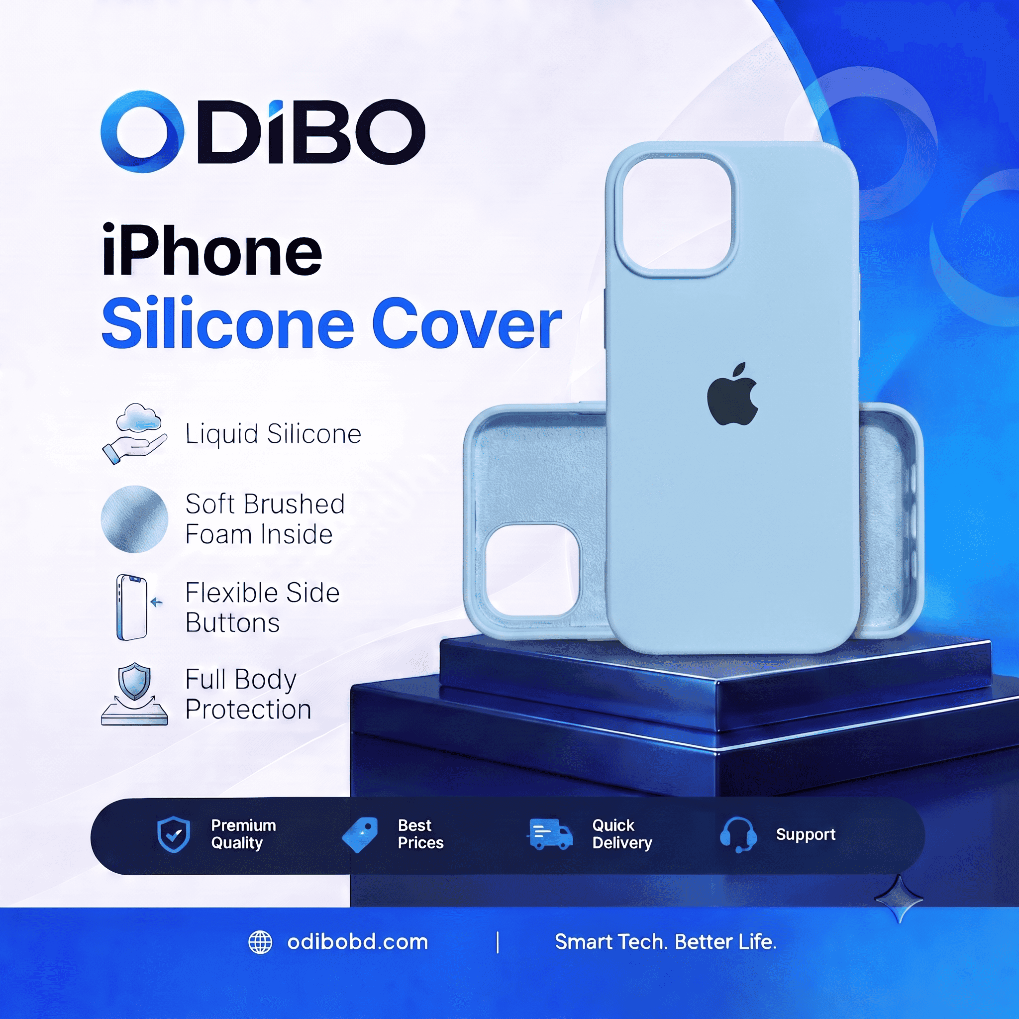 Sky Blue Silicone Case