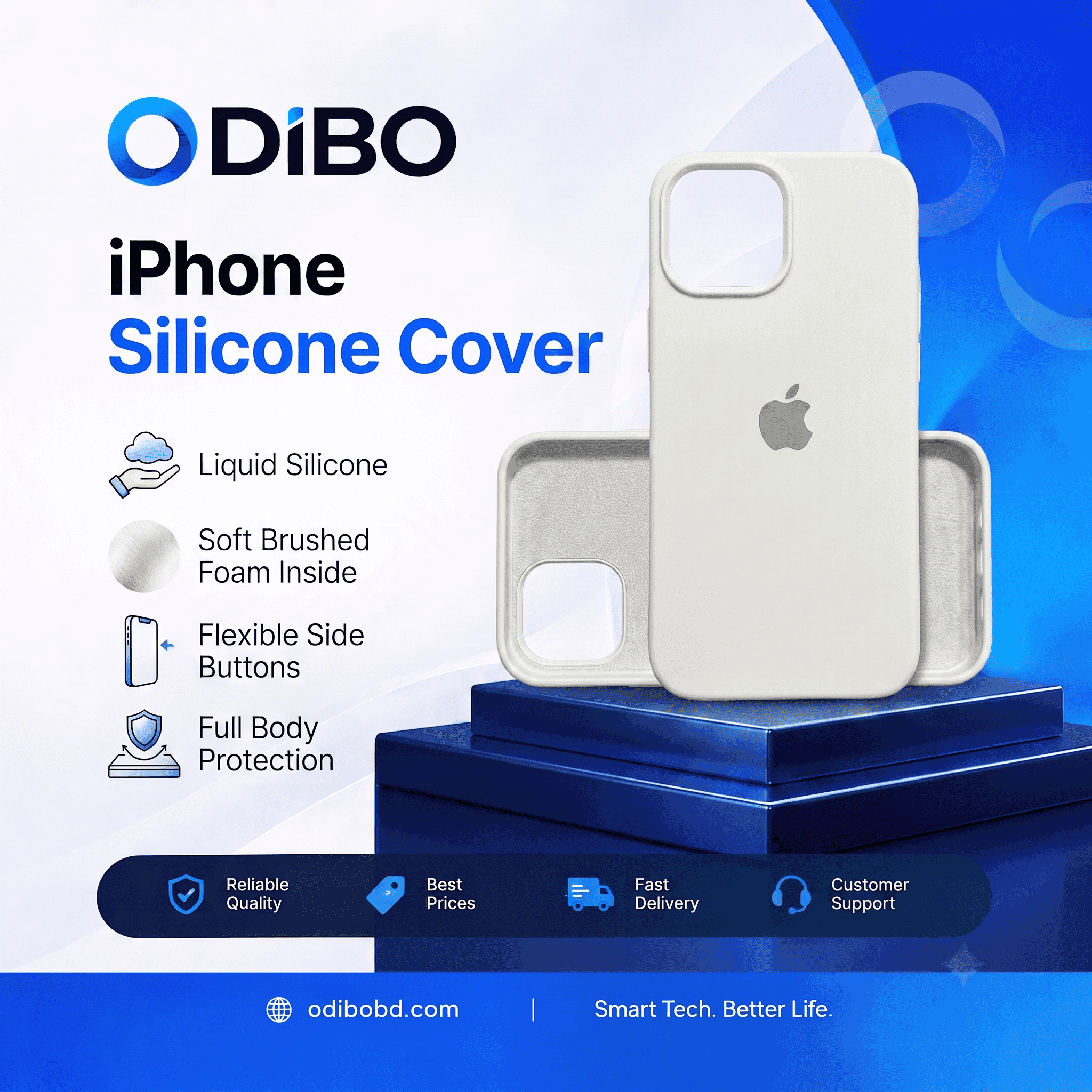 White Silicone Case